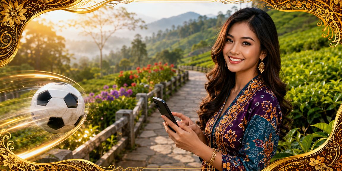 Pengguna Malaysia menikmati pertaruhan sukan maya dalam suasana kasual berpakaian batik